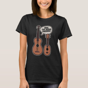 Ukulele Guitar Gezegde Uke Ik ben je vader T-shirt