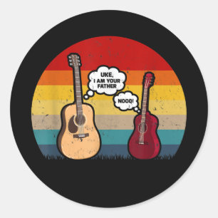  Ukulele Guitar Music Lover Uke Ik ben jouw Ronde Sticker
