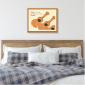Ukulele Haiku Art Toile Enveloppée (Insitu(Chambre))