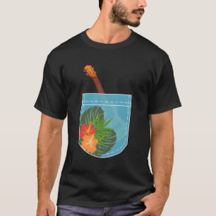 Ukulele Hawaii Tropische GIF Ukulele Speler T-shirt