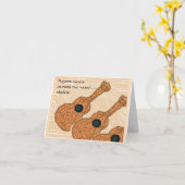 Ukulele (Hawaiian Note Kaart Series) (Gele Bloem)