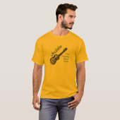 Ukulele - Het Man van het denken over geweld T-shirt (Voorkant volledig)