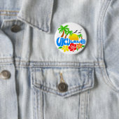 Ukulele Island Logo Ronde Button 5,7 Cm (In situ)