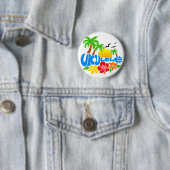 Ukulele Island Logo Ronde Button 5,7 Cm (In situ)