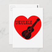 Ukulele Love Briefkaart (Voorkant / Achterkant)
