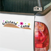 Ukulele Love Bumpersticker (Op Truck)