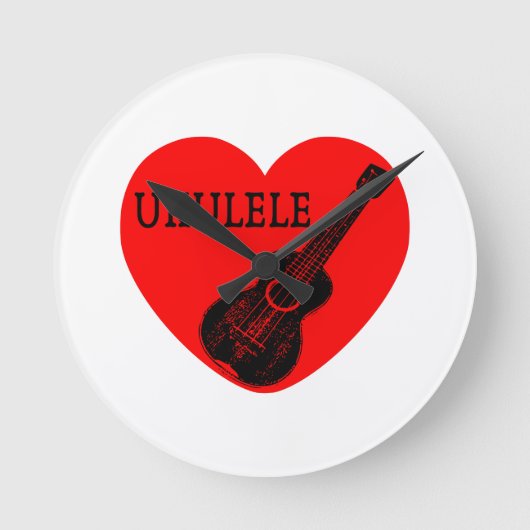 Ukulele Love Ronde Klok (Voorkant)