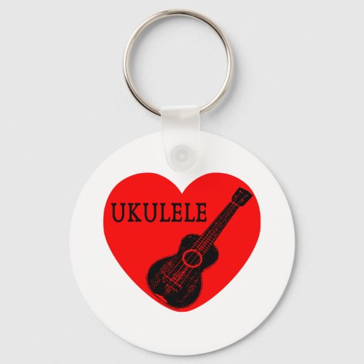 Ukulele Love Sleutelhanger (Voorkant)