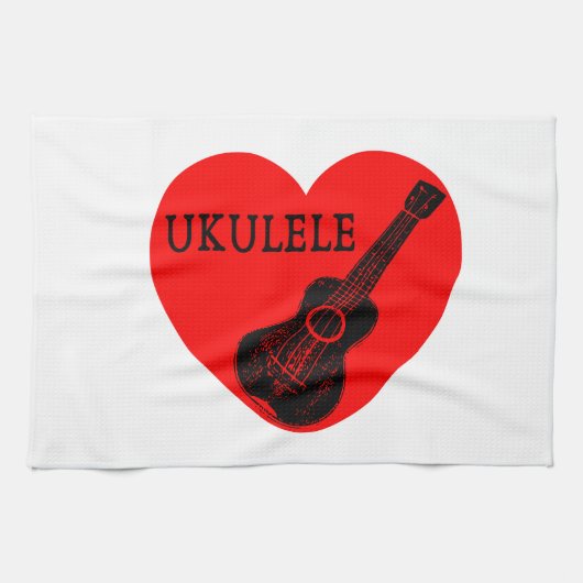 Ukulele Love Theedoek (Horizontaal)