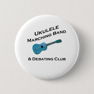 Ukulele Marching Band & Debating Club Ronde Button 5,7 Cm