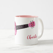 Ukulele nom personnalisé mugs (Devant droit)