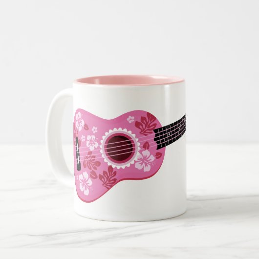 Ukulele nom personnalisé mugs (Devant gauche)