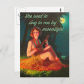 Ukulele par carte postale Moonlight (Devant / Derrière)