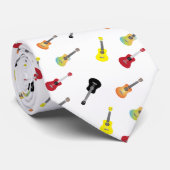 Ukulele Pattern Simple & Cute Musical Stropdas (Opgerold)