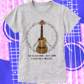 Ukulele Peace Sign World Needs Love T-Shirt