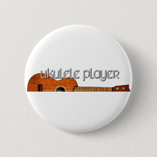 Ukulele Player Magazine Logo Ronde Button 5,7 Cm