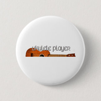 Ukulele Player Magazine Logo Ronde Button 5,7 Cm