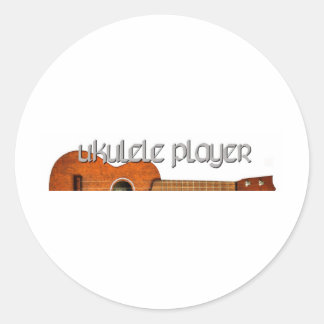 Ukulele Player Magazine Logo Ronde Sticker
