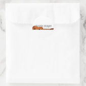 Ukulele Player Magazine Logo Ronde Sticker (Tas)