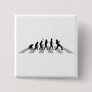 Ukulele Player Vierkante Button 5,1 Cm