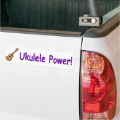 Ukulele Power! Bumpersticker (Op Truck)