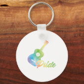 Ukulele Pride Uke Instrument Music Guitar Gift Sleutelhanger (Voorkant)