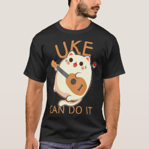 Ukulele Print Uke Kan Het Doen Kattenspelen Prod T-shirt