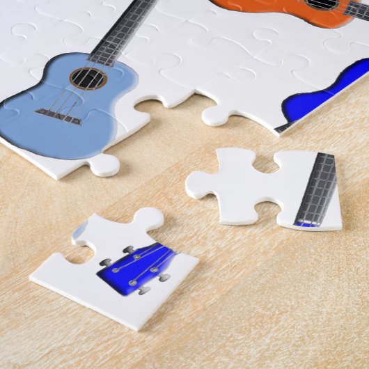 Ukulele Rainbow Legpuzzel (Zijkant)