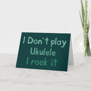 Ukulele Rock It Wenskaart Kaart