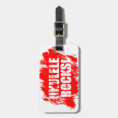 Ukulele Rocks! Bagagelabel (Voorkant verticaal)