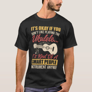 Ukulele Sm Mensen Instrut Hawaiaanse Gitaarspeler T-shirt