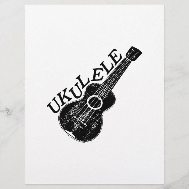 Ukulele tekst en Afbeelding (Voorkant)