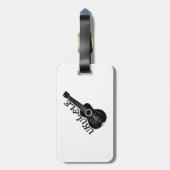 Ukulele tekst en Afbeelding Bagagelabel (Achterkant verticaal)