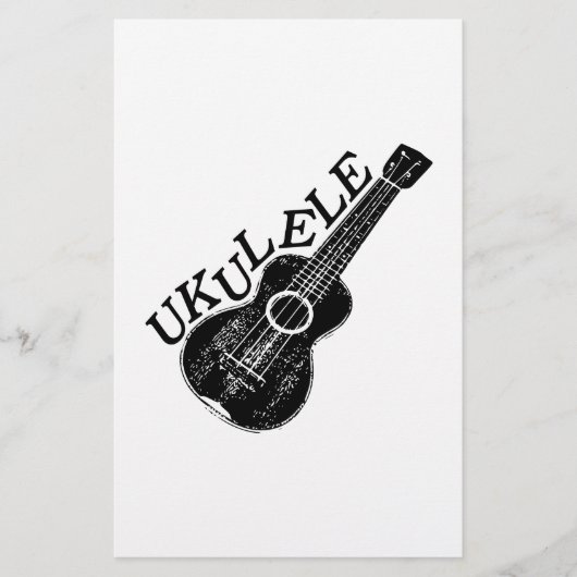 Ukulele tekst en Afbeelding Briefpapier (Voorkant)