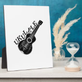 Ukulele tekst en Afbeelding Fotoplaat (Zijkant)