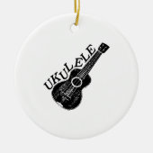 Ukulele tekst en Afbeelding Keramisch Ornament (Voorkant)