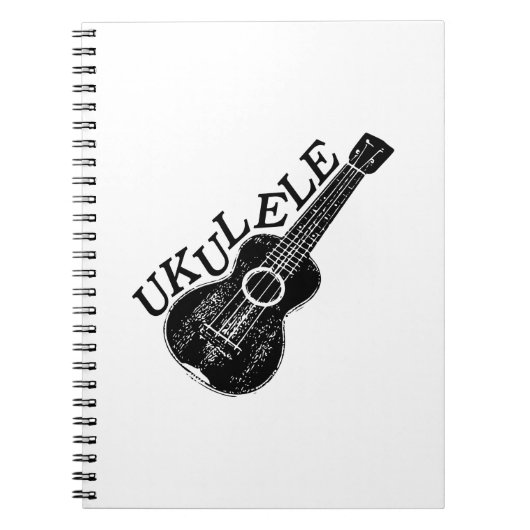 Ukulele tekst en Afbeelding Notitieboek (Voorkant)