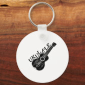 Ukulele tekst en Afbeelding Sleutelhanger (Voorkant)