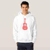 Ukulele - Tropisch roze Hoodie (Voorkant volledig)