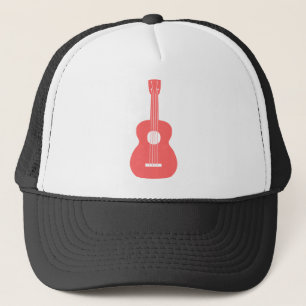 Ukulele - Tropisch roze Trucker Pet