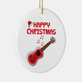 Ukulele Uke Speler Muzikant Kerst Ornament (Rechts)