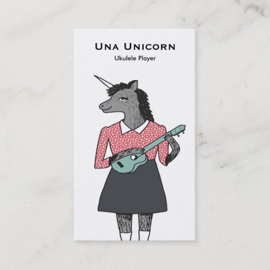 Ukulele Visitekaartje (Voorkant)