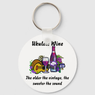 Ukulele Wine Sleutelhanger