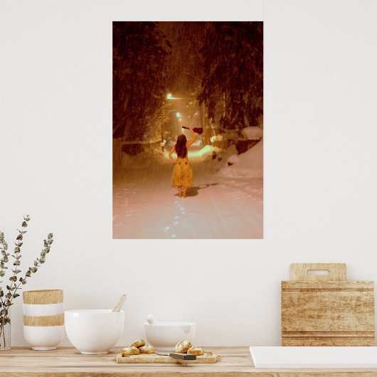 Ukulele winter poster (Keuken)