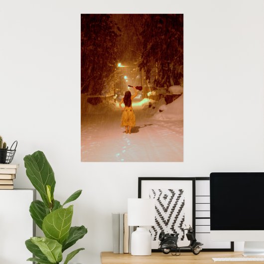 Ukulele winter poster (Thuiskantoor)