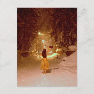 Ukulele winterwonderland briefkaart