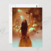 Ukulele winterwonderland briefkaart (Voorkant / Achterkant)