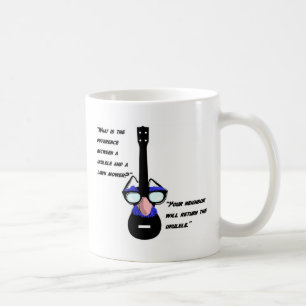 Ukuleles en grasmaaiers koffiemok