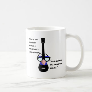 Ukuleles en grasmaaiers koffiemok