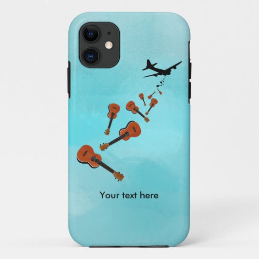 Ukuleles uit vliegtuig en vliegtuig gevallen Case-Mate iPhone case (Achterkant)